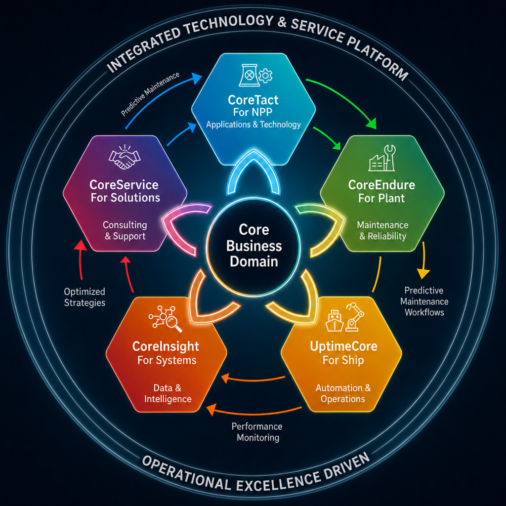 Integrated Technology & Service Platform — CoreTact, CoreEndure, UptimeCore, CoreInsight, CoreService
